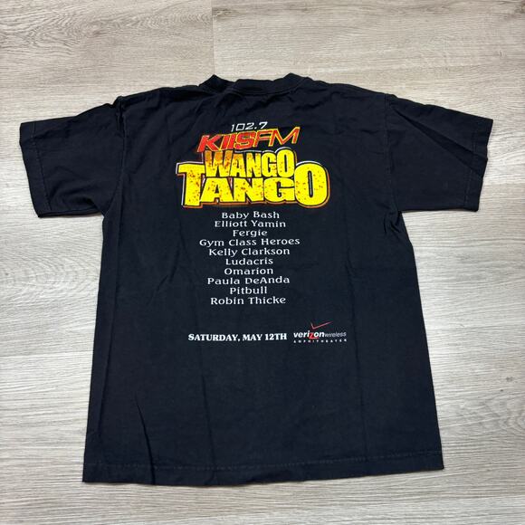 VTG 2007 Kiss FM 102.7 Wango Tango Shirt Men's M Ludacris Pitbull Fergie Rap Tee - Picture 3 of 9